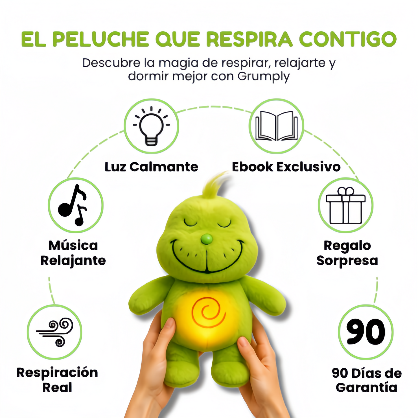 Grumply™ Peluche Calmante que Respira