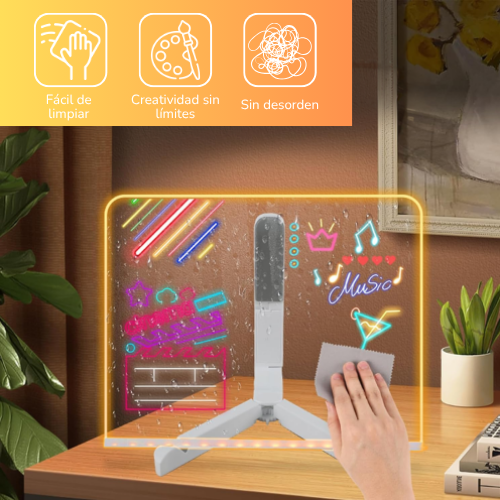 Pizarra Mágica de Luz LED para Niños